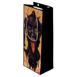 Creepy Krampus Wine Gift Bag Wijn Cadeautas