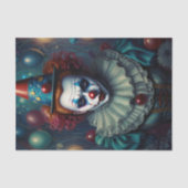 Creepy Lady Clown Decoupage Papier (Voorkant)