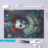 Creepy Lady Clown Decoupage Papier (Craft)