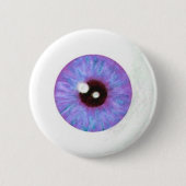 Creepy Lavendar Azure Eyeball Button (Voorkant)
