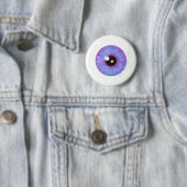 Creepy Lavendar Azure Eyeball Button (In situ)