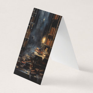 Creepy Library Vouwen Bladwijzer Bookmarkers Visitekaartje