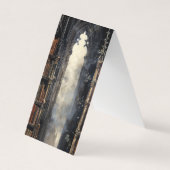 Creepy Library Vouwen Bladwijzer Bookmarkers Visitekaartje (Voorkant)