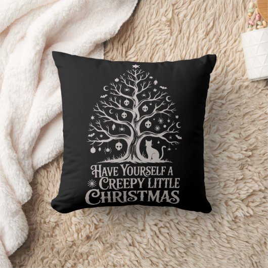 Creepy Little Gothic Kerstmis Kussen (Deken)