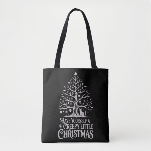 Creepy Little Gothic Kerstmis Tote Bag (Voorkant)