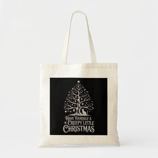 Creepy Little Gothic Kerstmis Tote Bag (Voorkant)