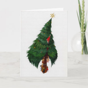Creepy Living Christmas Tree Kaart