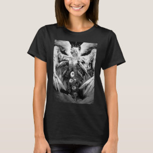 Creepy Manga Bijbelse engel enge ogen Horror Hall T-shirt