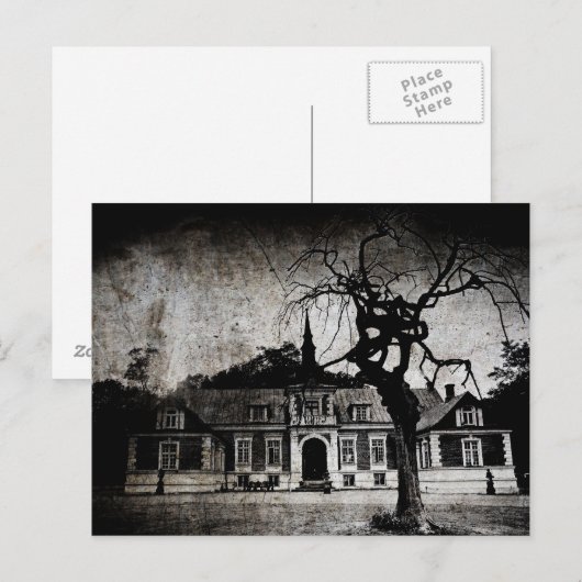 Creepy mansion - Briefkaart (Voorkant / Achterkant)