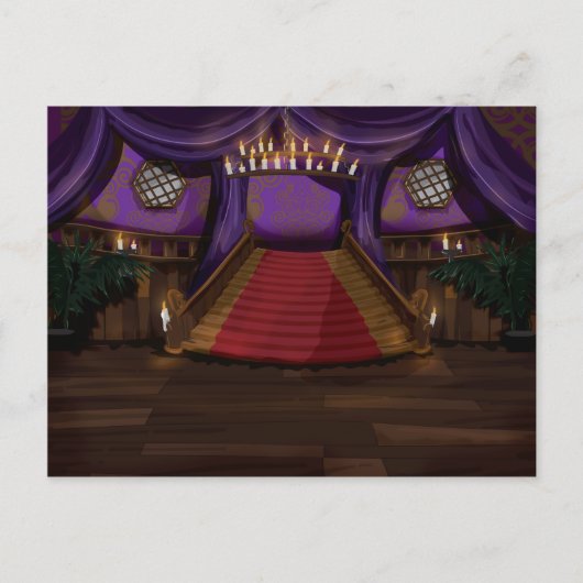 Creepy Mansion Stairway Briefkaart (Voorkant)