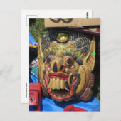 Creepy Mask Briefkaart (Voorkant / Achterkant)