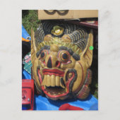 Creepy Mask Briefkaart (Voorkant)