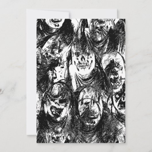 Creepy-maskers Kaart (Voorkant)