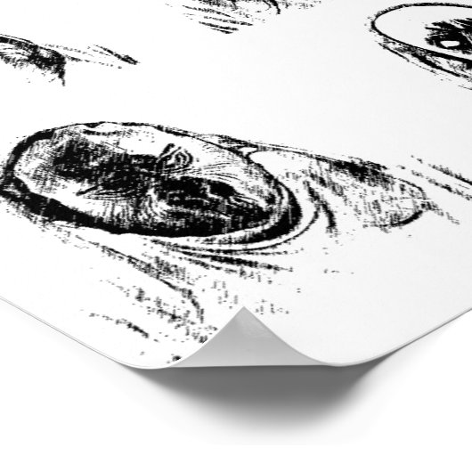 Creepy-maskers Poster (Hoek)