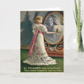 Creepy Mirror Halloween Kaart (Voorkant)