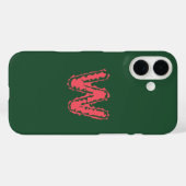 Creepy Monogram Botsing Roze op Groen Case-Mate iPhone Case (Achterkant (horizontaal))