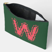 Creepy Monogram Botsing Roze op Groen Etui (Open)