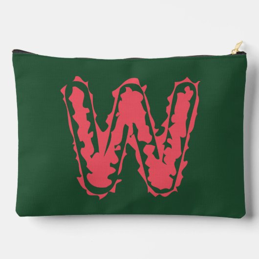 Creepy Monogram Botsing Roze op Groen Etui (Achterkant)