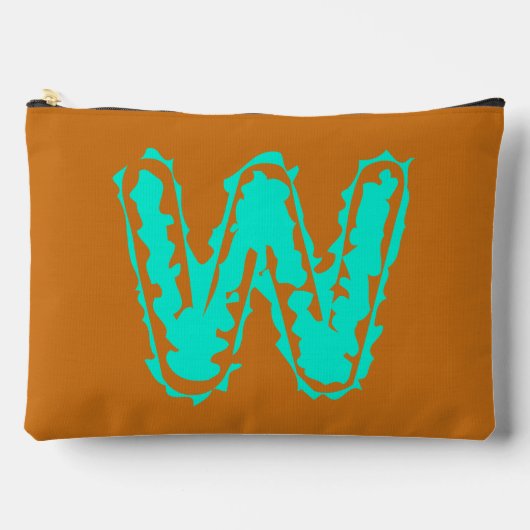 Creepy Monogram Giftig Groen op Sinaasappel Etui (Voorkant)