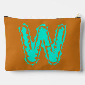 Creepy Monogram Giftig Groen op Sinaasappel Etui (Achterkant)