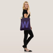 Creepy Monogram Paarse op Paarse Tote Bag (Op model)