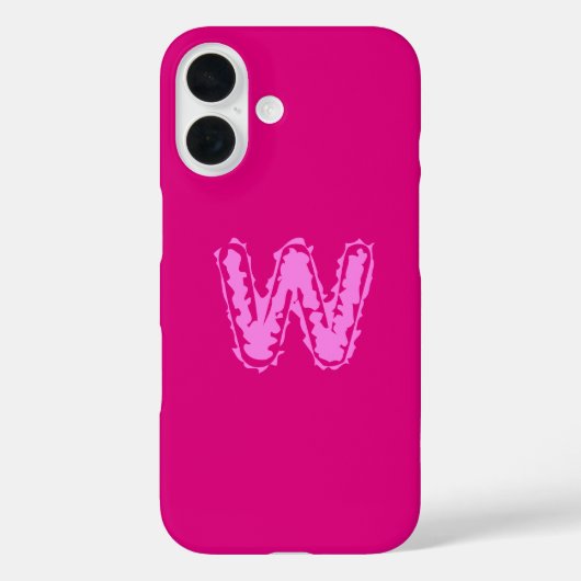 Creepy Monogram Pink op Pink Case-Mate iPhone Case (Achterkant)