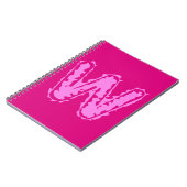 Creepy Monogram Pink op Pink Notitieboek (Linkerzijde)