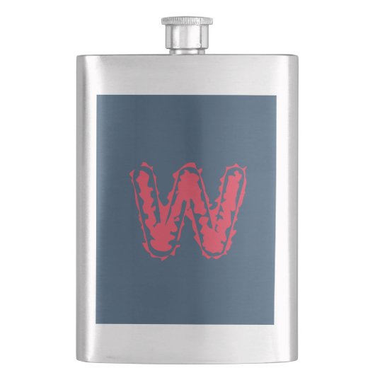 Creepy Monogram Rood op Blauw Flacon (Voorkant)