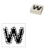 Creepy monogram rubberstempel (Gestempeld)