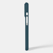 Creepy Monogram Wit op Blauw Case-Mate iPhone Case (Achterkant / Links)