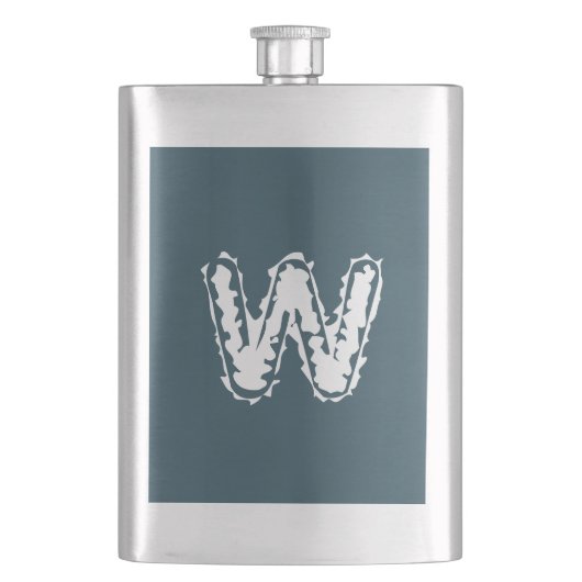 Creepy Monogram Wit op Blauw Flacon (Voorkant)