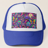 Creepy Monster Bugs Trucker Pet (Voorkant)