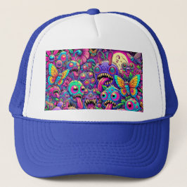 Creepy Monster Bugs Trucker Pet