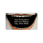 Creepy Mouth Etiket (Voorkant)