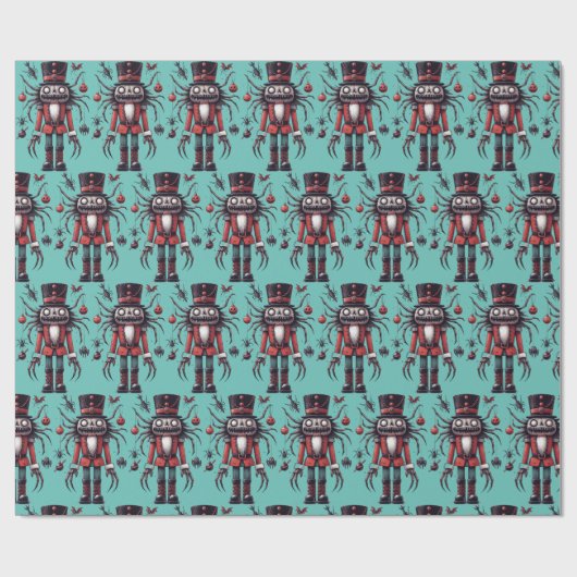 Creepy Notenkraker Cadeaupapier (Vlak)