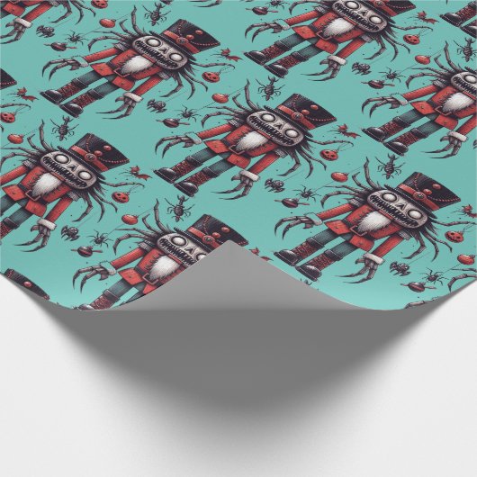 Creepy Notenkraker Cadeaupapier (Hoek)