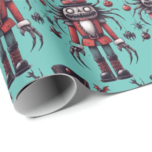 Creepy Notenkraker Cadeaupapier (Rol Hoek)