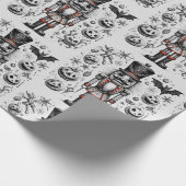 Creepy Notenkraker Cadeaupapier (Hoek)