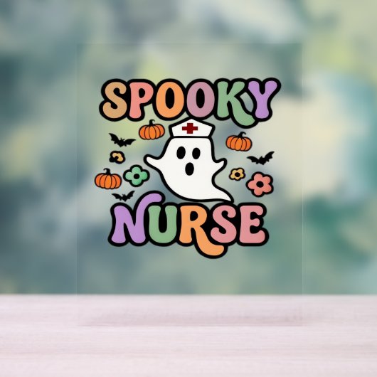 Creepy Nurse Classic T-shirt Acryl Bord (Neutraal)