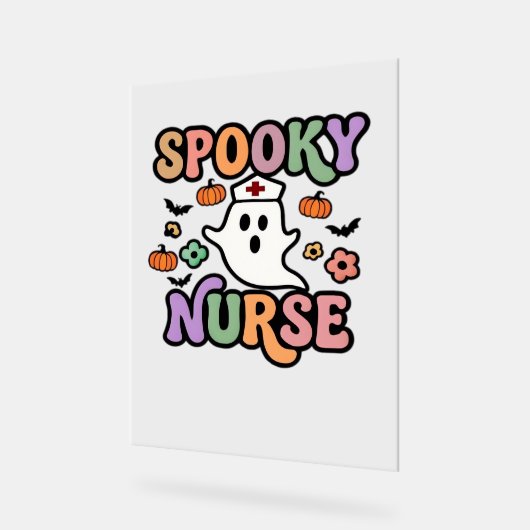 Creepy Nurse Classic T-shirt Acryl Bord (Hoek)