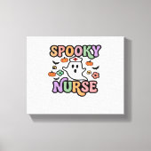 Creepy Nurse Classic T-shirt Canvas Afdruk (Voorkant)
