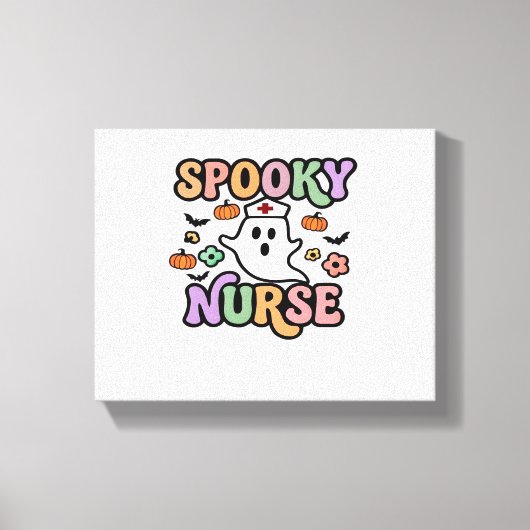 Creepy Nurse Classic T-shirt Canvas Afdruk (Voorkant)