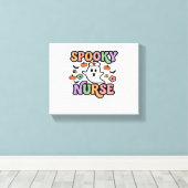 Creepy Nurse Classic T-shirt Canvas Afdruk (Insitu (Houten vloer))