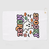 Creepy Nurse Classic T-shirt Golfhanddoek (Horizontaal)