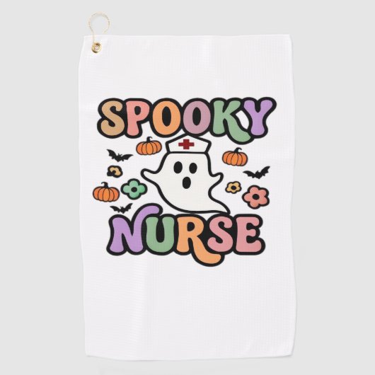 Creepy Nurse Classic T-shirt Golfhanddoek (Voorkant)