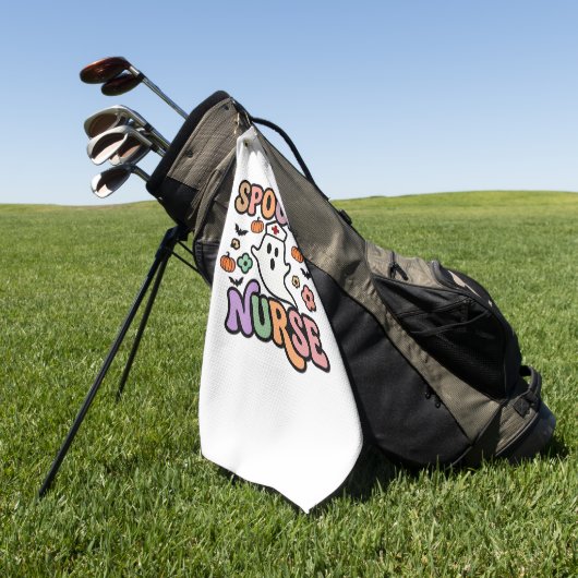 Creepy Nurse Classic T-shirt Golfhanddoek (Groen)