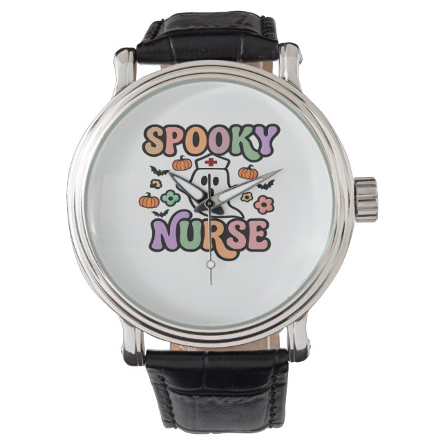 Creepy Nurse Classic T-shirt Horloge (Voorkant)