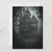 Creepy Old House Halloween Party Uitnodiging (Achterkant)