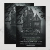 Creepy Old House Halloween Party Uitnodiging (Voorkant / Achterkant)