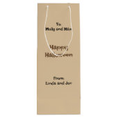 Creepy Old Witch Poison Apples Snoep Wijn Cadeautas (Achterkant)